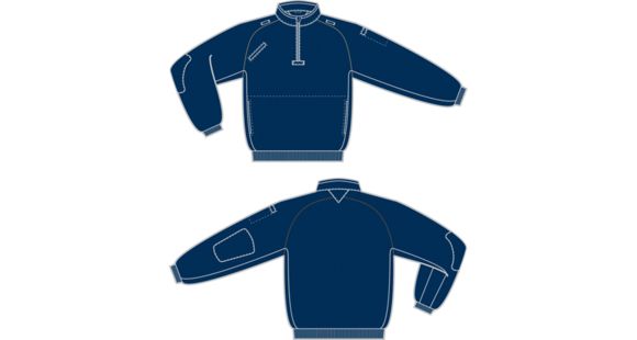 Image of BlackHawk Station Wear Job Shirt w/ Reflective Piping, Navy, Extra Large - 88SS00NA-XL