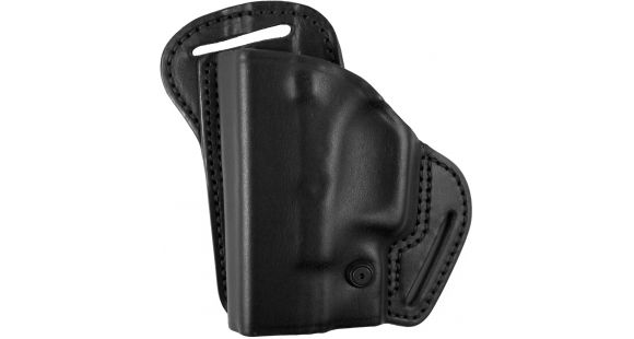 Image of BlackHawk Leather Check-Six Holster, Glock 26/Glock 27/Glock 33, Left Hand, Matte, Black, 420704BK-L