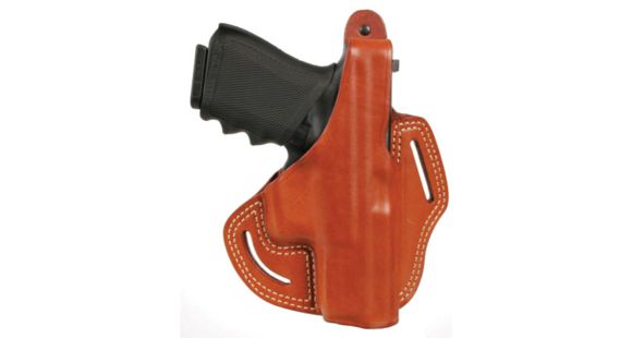 Image of Blackhawk Leather Cutaway Belt Holster, Brown, 1911 Commander, Right Hand - 421305BN-R