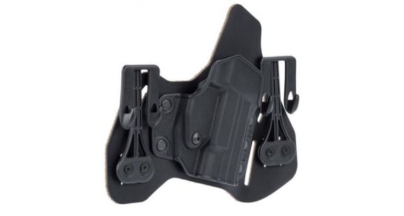 Image of BlackHawk Leather Tuckable Inside Pants Holster with Shirt Shield &amp; Slots For Glock 9/40/357 Right Hand, Black 422000BK-R