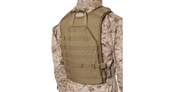 Image of Blackhawk Lightweight Commando Recon Back Panel, Coyote Tan, Small / Medium