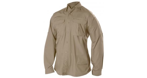 Image of BlackHawk Light Weight Tactical Shirt, Long Sleeve, Khaki, 2XL 88TS01KH-2XL