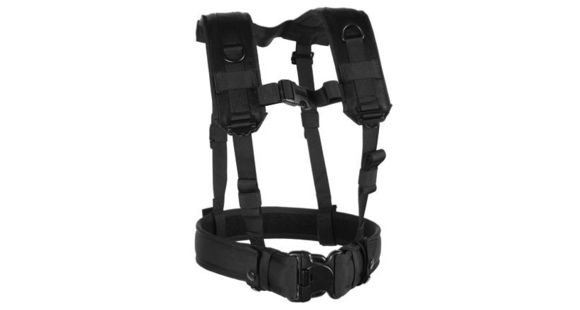 Image of BlackHawk Load Bearing Suspenders w/Drag Handles, Black, 35LBS1BK