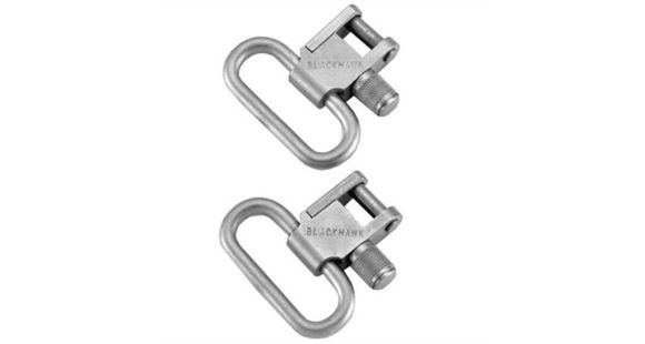 Image of BlackHawk Lok-Down 1in Swivels, Nickel, 70SW02BK