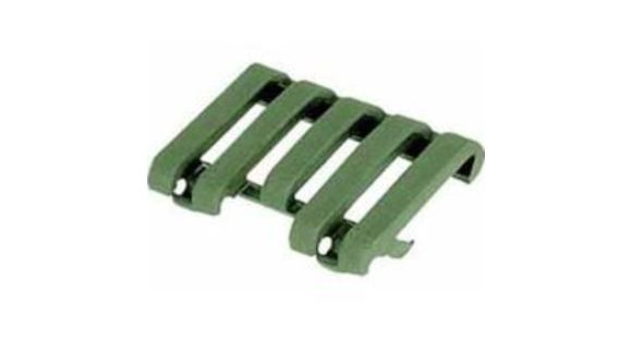 Image of Blackhawk Low Profile Rail Cover with Wire Loom w/ 5 Slots, OD Green 71RC01OD
