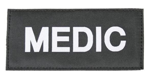 Image of Blackhawk Medic Patch - White Letters, Black Background, 90IN03WB