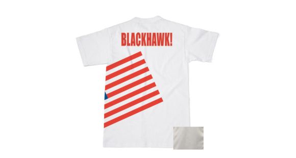 Image of BlackHawk Men's Memory T-Shirt w/ Colored Flag, Grey Heather, Medium 90GT04GH-MD