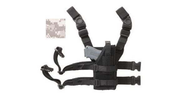 Image of BlackHawk Nylon Omega VI Universal Ambidextrous Drop-Leg Holster, Ambidextrous, ARPAT, 40ALH1AU