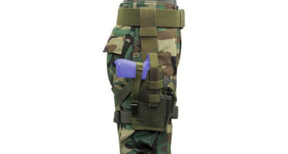 Image of BlackHawk Nylon Omega VI Elite Holster, Right Hand, Matte, OD Green, 40QD22OD