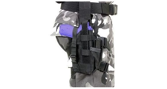 Image of BlackHawk Nylon Omega VI Elite Holster, Colt 1911 .45 ACP, Right Hand, Matte, Black, 40QD22BK