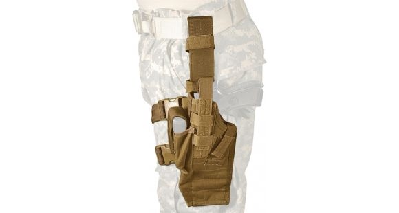 Image of BlackHawk Airborn Omega VI Elite Holsters, Right Hand, Coyote Tan, 40QD02DE