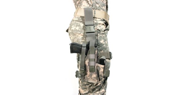 Image of BlackHawk Omega VI Elite Holster, Beretta 92F/Smith &amp; Wesson Model 5906, Left Hand, Matte, ARPAT, 40QD42AU-LEFT