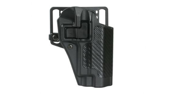 Image of BlackHawk CQC Carbon Fiber w/ Beltloop &amp; Paddle Holster, Colt 1911, Right Hand, Matte, Black, 415503BK-R