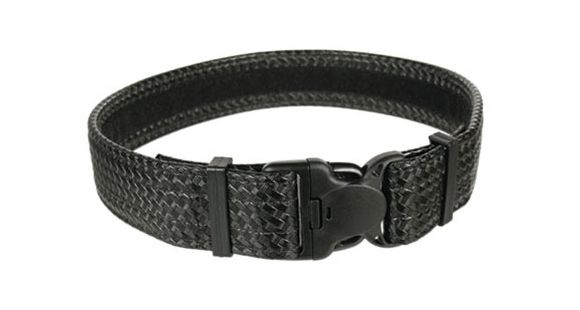 Image of BlackHawk Reinforced Web Duty Belt w/Loop, Black, Basket Weave, Medium, 32-36in, 44B4MDBW