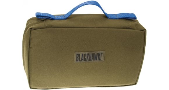 Image of BlackHawk S.T.O.M.P. Medical Pack Accessory Pouch w/Blue Handle - Olive Drab - 60SAP2OD