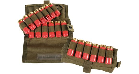 Image of BlackHawk S.T.R.I.K.E. 18 Round Vertical Shotgun Ammo Pouch, Speed Clip - Olive Drab