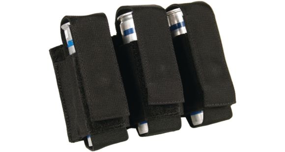 Image of Blackhawk S.T.R.I.K.E. 40MM Grenade Pouch w/Speed Clips, Holds 3, Black, 38CL23BK