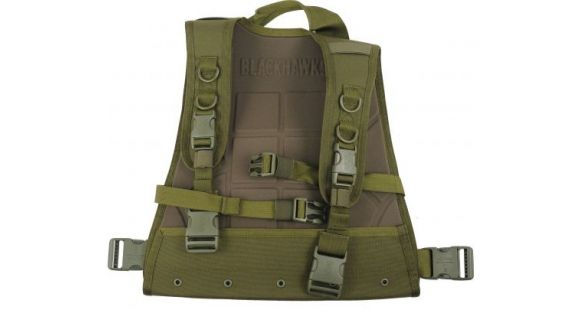 Image of BlackHawk S.T.R.I.K.E. Gen-4 MOLLE System Back Plate Carrier, Size 145, Olive Drab