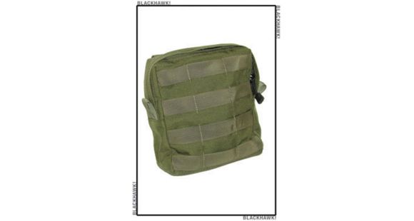 Image of BlackHawk S.T.R.I.K.E. Large Utility Pouch w/Zipper, Speed Clip - Olive Drab 38CL60OD-GSA