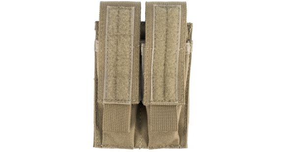 Image of BlackHawk S.T.R.I.K.E. Nylon Double Pistol Magazine Pouch w/Speed Clips, Coyote Tan 38CL09CT, NSN-8465-01-612-5178