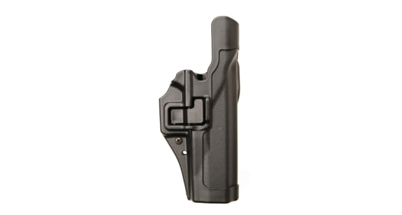 Image of BlackHawk Sepra LV 2 Duty Holster, Clam Pack, Left Hand, Black, 44H061BKLB