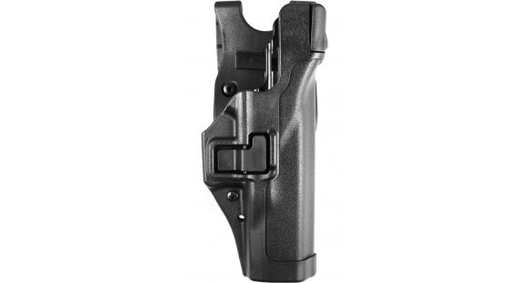 Image of BlackHawk SERPA Level 3 Auto Lock Duty Holsters, Glock 19/Glock 23/Glock 31/Glock 32/Glock 17/Glock 22, Left Hand, Plain, Black, 44H100PL-L