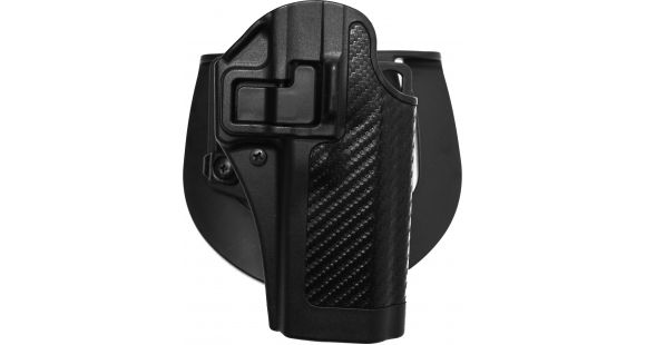 Image of BlackHawk SERPA CQC Belt Loop/Paddle Active Retention Holsters, Taurus PT24/7 OSS, Right Hand, Matte, Black, 410019BK-R