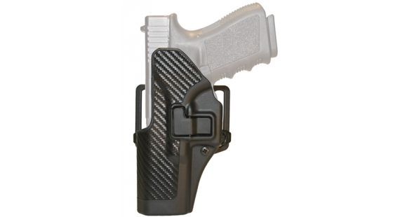 Image of BlackHawk SERPA CQC Belt Loop/Paddle Active Retention Holsters, Caracal F, Left Hand, Matte, Black, 410043BK-L