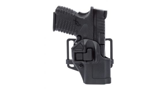 Image of BlackHawk CQC SERPA w/Belt Loop and Paddle Holsters, Heckler &amp; Koch USP Compact 9mm/Heckler &amp; Koch USP Compact .40 S&amp;W/Heckler &amp; Koch USP Compact .45 ACP, Right Hand, Matte, Black, 410509BK-R