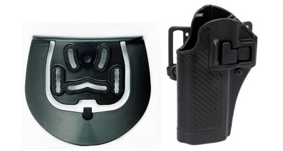 Image of BlackHawk SERPA CQC Belt Loop/Paddle Active Retention Holsters, Smith &amp; Wesson Model 5900/Smith &amp; Wesson Model 4000, Left Hand, Matte, Black, 410010BK-L