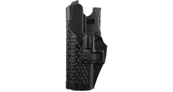 Image of BlackHawk SERPA Level 3 Auto Lock Duty Holsters, Heckler &amp; Koch USP 9mm/Heckler &amp; Koch USP .40 S&amp;W/Heckler &amp; Koch USP .45 ACP, Right Hand, Basketweave, Black, 44H114BW-R