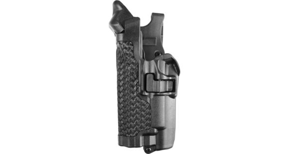Image of BlackHawk Level 3 SERPA Light Bearing Holster, SIG Sauer P226/SIG Sauer P220/SIG Sauer P225, Left Hand, Basketweave, Black, 44H506BW-L