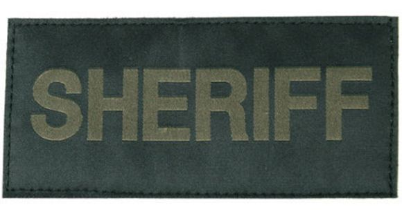 Image of Blackhawk Sheriff Patch - Green on Black 90IN06GB
