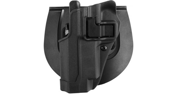 Image of BlackHawk Sportster SERPA CMG Paddle Holster, Smith &amp; Wesson Model 5900/Smith &amp; Wesson Model 4000, Left Hand, Matte, Gunmetal Gray, 413510BK-L