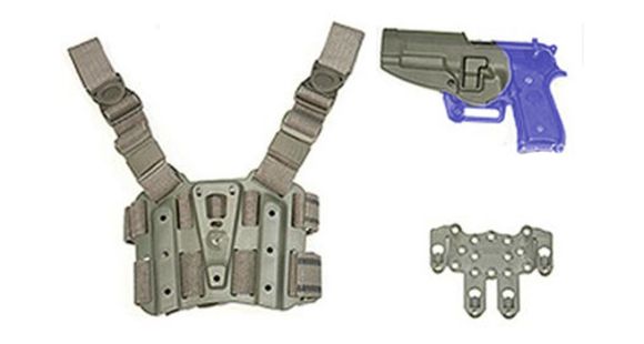 Image of BlackHawk S.T.R.I.K.E. SERPA Combo Kit, Beretta M9/Beretta 92, Left Hand, Plain, Foliage Green, 40SC02FG-L