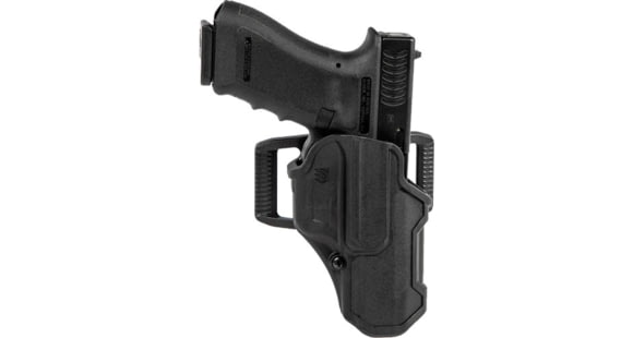 Image of BlackHawk T-Series L2C Compact Holsters, Glock 19/Glock 26/Glock 27, Right Hand, Matte Black, Black, 410701BKR
