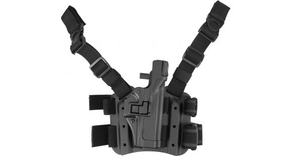 Image of BlackHawk SERPA Level 3 Tactical Holsters, Smith &amp; Wesson M&amp;P 9/Smith &amp; Wesson M&amp;P 40, Right Hand, Matte, Black, 430625BK-R