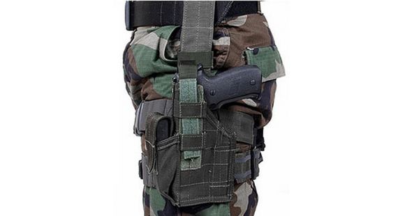 Image of BlackHawk Omega VI Elite Holster, Glock 20/Glock 21/Heckler &amp; Koch USP .40 S&amp;W/Heckler &amp; Koch USP .45 ACP, Left Hand, Matte, Black, BH1591