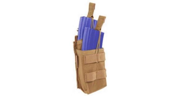 Image of BlackHawk Tier Stacked M16 Magazine Pouch, Holds 2, Coyote Tan, 30 Rounds, 37CL118CT