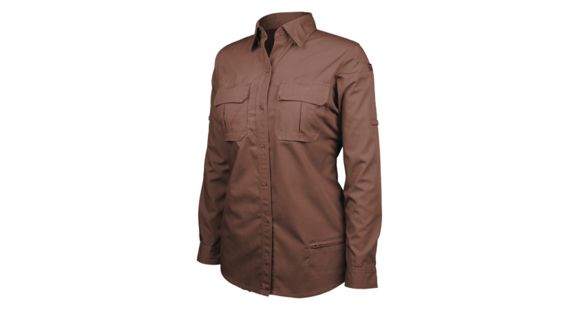Image of Blackhawk Women's Long Sleeve Tactical Shirt, Chocolate Brown - 2XL 92TS01CB-2XL