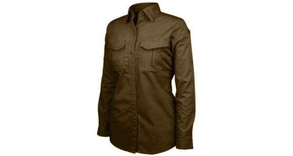 Image of BlackHawk Women's LT2 L/S Tactical Shirt, Chocolate Brown, 2XL 92TS03CB-2XL