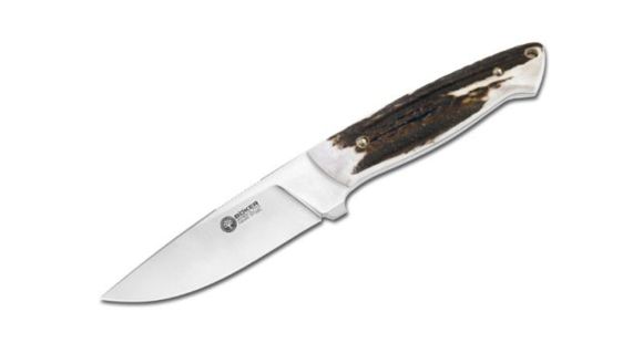 Image of Boker USA Arbolito El Trampero Ciervo Fixed Blade Knife, Stag Handle w/ Sheath 02BA575H