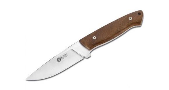 Image of Boker USA Arbolito El Trampero Fixed Blade Knife, Guyacan Wood Handle w/ Sheath 02BA575G