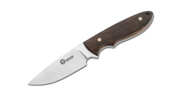 Image of Boker USA Arbolito Pine Creek Wood Knife, Guayacan Ebony Wood Handle w/ Sheath 02BA701G