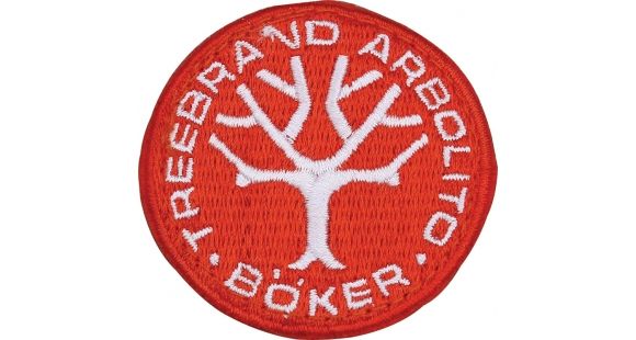 Image of Boker USA Arbolito Tree Brand Embroidered Patch, Red BO02264
