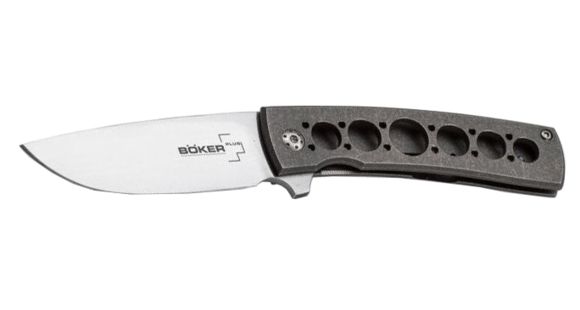 Image of Boker USA Boker Plus FR Titan Folding Pocket Knife,2.8in VG-10 Steel Blade,Titanium Grey Handle, 01BO740
