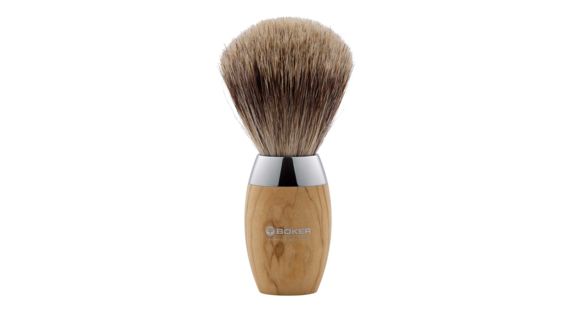 Image of Boker USA Classic Shaving Brush,Olive Wood Handle 04BO124