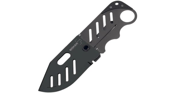 Image of DEMO, Boker USA Credit Card Knife Black Folding Knife,2.25in,440C Steel,Standard Edge,Gray,Titanium Handle, 01BO011