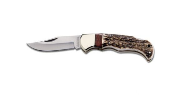 Image of Boker USA Magnum Exquisite Stag Lock Back Folding Knife 01GL804