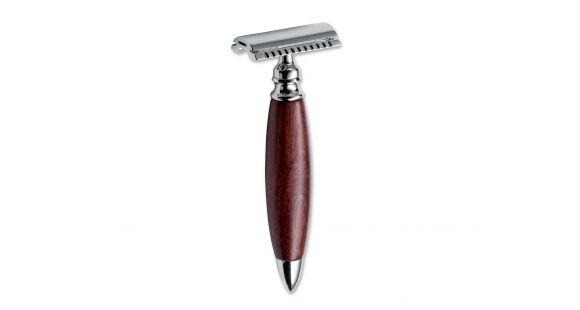 Image of Boker USA Safety Razor,Bubinga Wood Handle 04BO147
